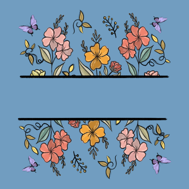 Wildflower Your Text Here Urban Heavy Tee by MaliasSmallBusiness | Teevron