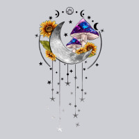 Moon And Mushrooms With Sunflower Heavyweight Sweatshirt | Teevron