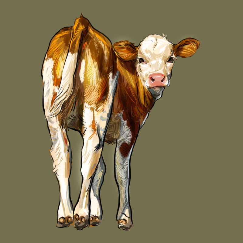 Simmental Calf Vintage Hoodie by LillyAllenDesigns | Teevron