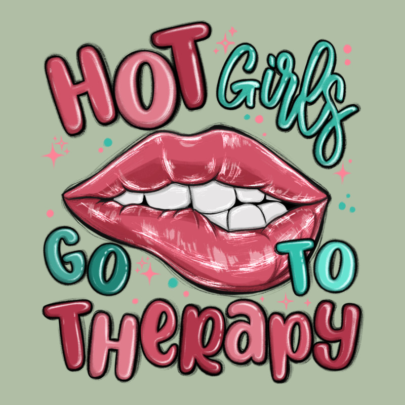 Hot Girls Go To Therapy Urban Heavy Tee by MaliasSmallBusiness | Teevron