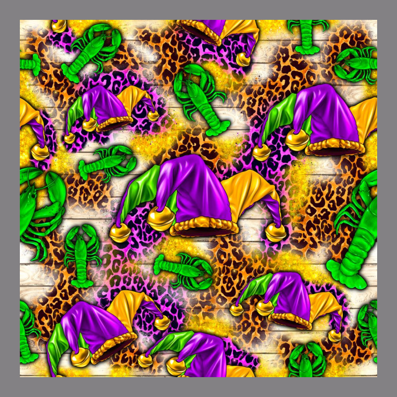 Mardi Gras Jester Had And Crawfish With Leopard Pa Heavyweight Hoodie by HowdyJamesFarm | Teevron