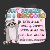 Just Realized Im A Raccoon Urban Heavy Tee | Teevron