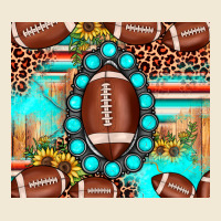 Football Leopard Turquoise Gemstone Sunflower Premium Tee | Teevron