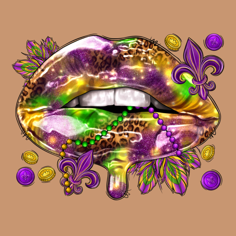 Mardi Gras Lips Heavyweight Hoodie by HowdyJamesFarm | Teevron
