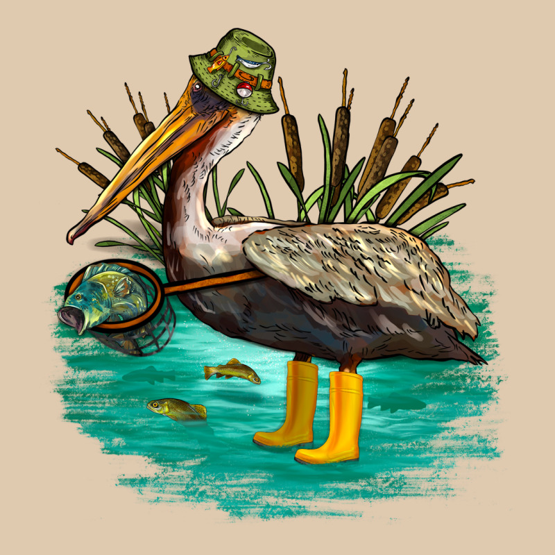Fishing Pelican Camp Heavyweight Sweatshirt by NancyCooperArtShop | Teevron