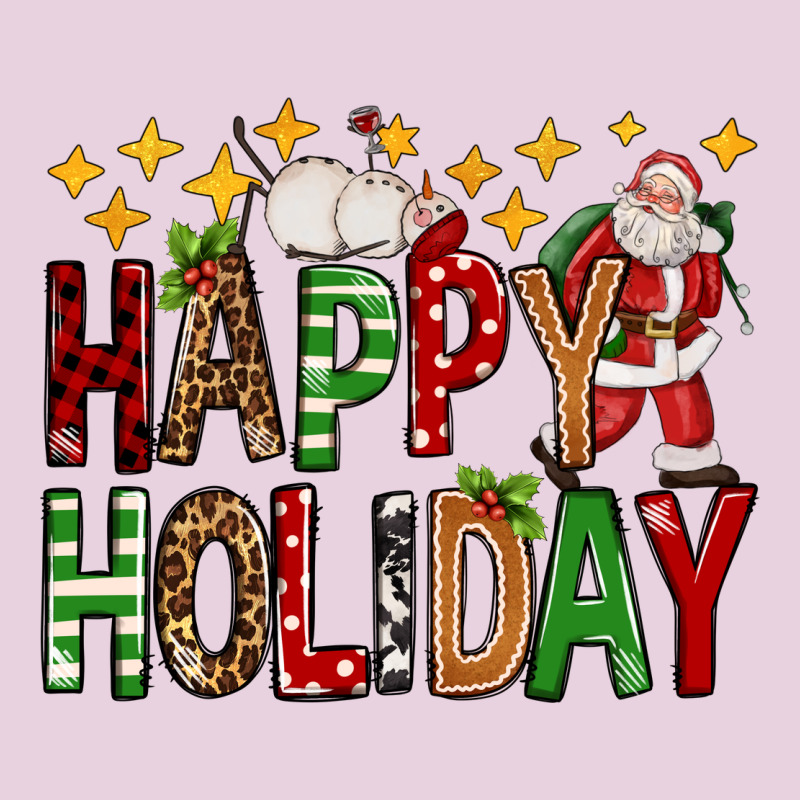 Happy Holiday Christmas Ladies Tee by FaDigitalArtStudio | Teevron