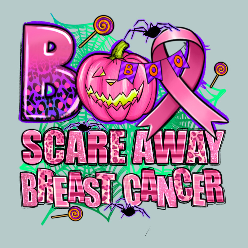 Halloween Boo With Cancer Ribbon Breast Cancer Sca Heavy Core Tee by AdoDesignShop | Teevron