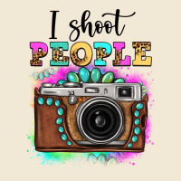 I Shoot People Tie Dye Gemstone Vintage Camera Ladies Tee | Teevron