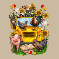 Farm Animals With School Bus Long Sleeve Tee | Teevron