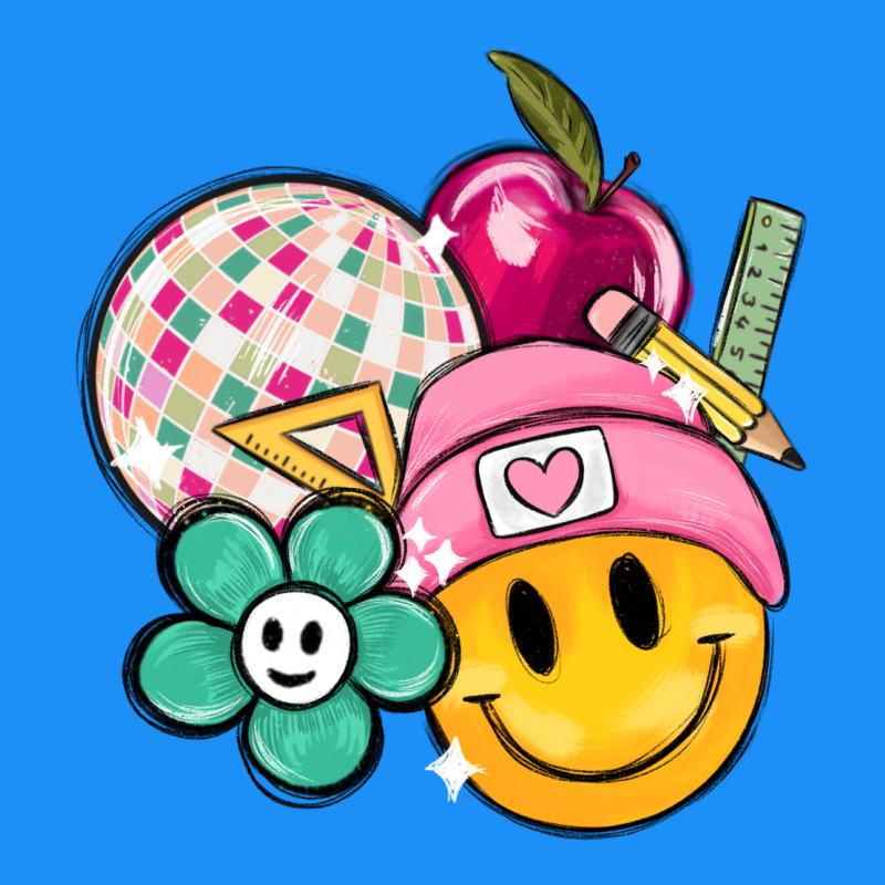 Smiley Face And School Elementary Classic Tee by MaliasSmallBusiness | Teevron
