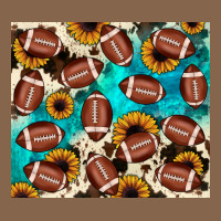 Football Turquoise Sunflower Premium Tee | Teevron