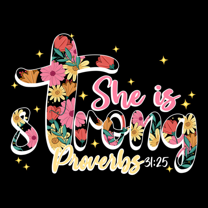 She Is Strong Proverbs 31 25 Heavy Core Tee by JahusDesignShop | Teevron
