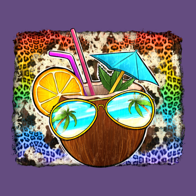 Coconut Drink With Sunglasses Vintage Hoodie by Jasminsmagicworld | Teevron