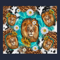 Lion With Leopard And Cowhide Pattern Premium Sweatshirt | Teevron