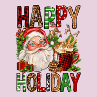 Happy Holiday Santa Claus Christmas Ladies Tee | Teevron