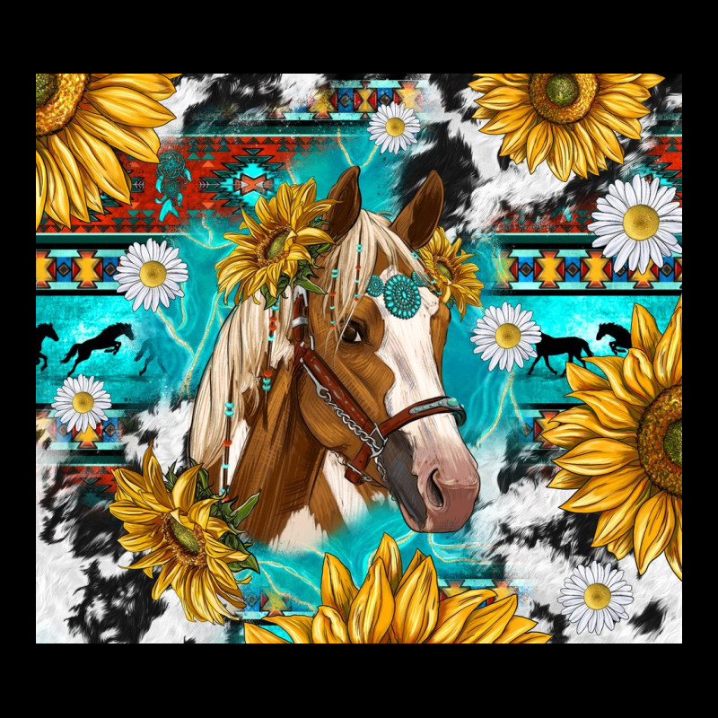 Cowhide Aztec Horse Premium Sweatshirt by TumblerDesignByShophia | Teevron