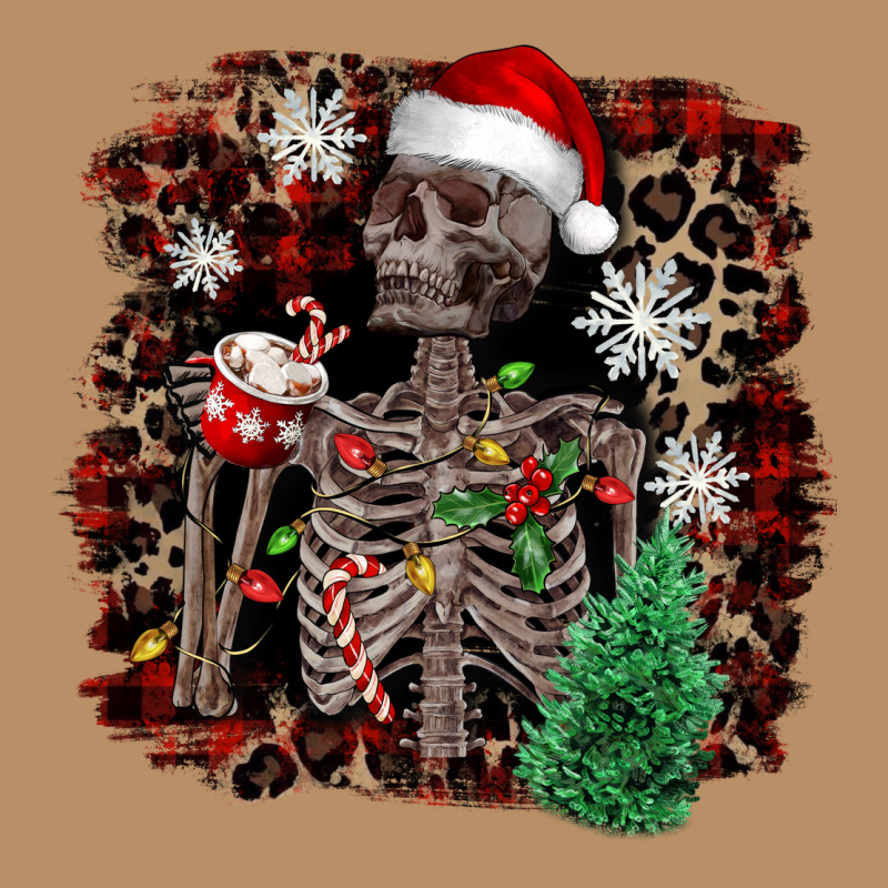 Skeleton With Coffee Cup Christmas Vintage Hoodie by NancyCooperArtShop | Teevron