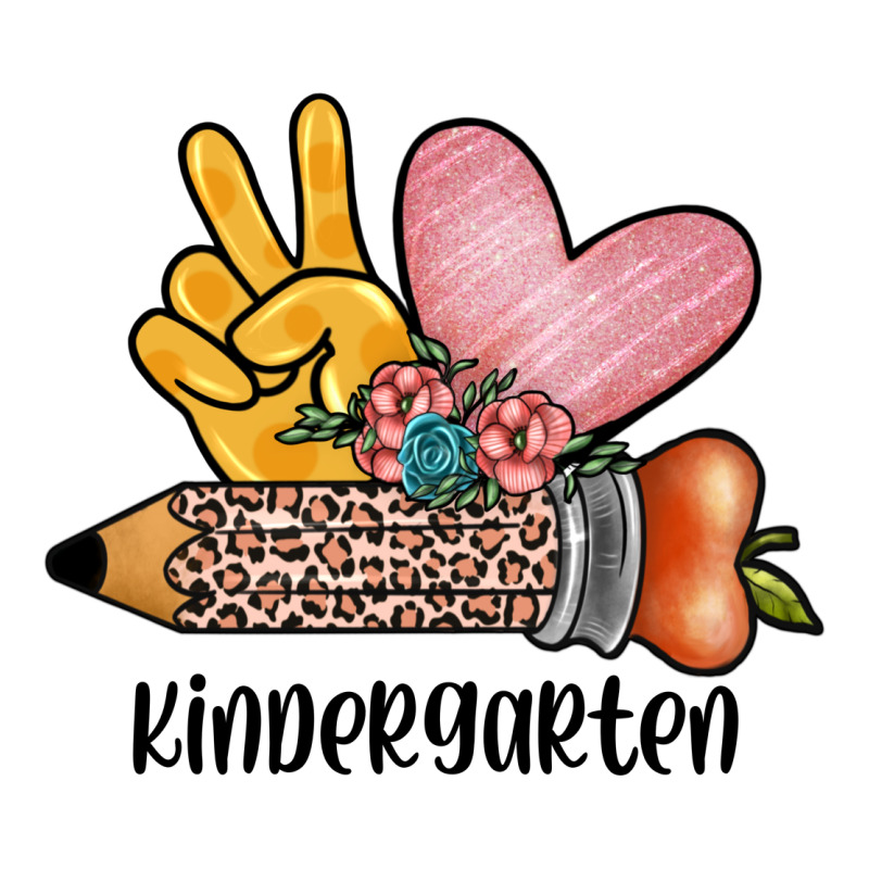 Peace Love Kindergarten Long Sleeve Tee by JahusDesignShop | Teevron
