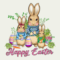Easter Bunny Family Wıth Carrots And Eggs Urban Heavy Tee | Teevron