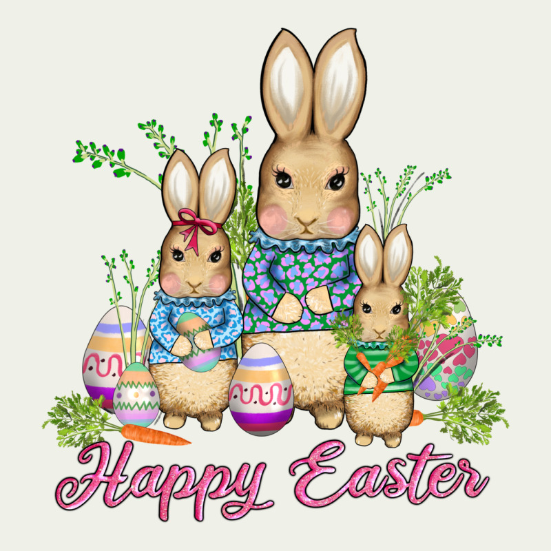 Easter Bunny Family Wıth Carrots And Eggs Urban Heavy Tee by AdoDesignShop | Teevron