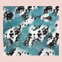 Teal Glitter And Cowhide Premium Sweatshirt | Teevron
