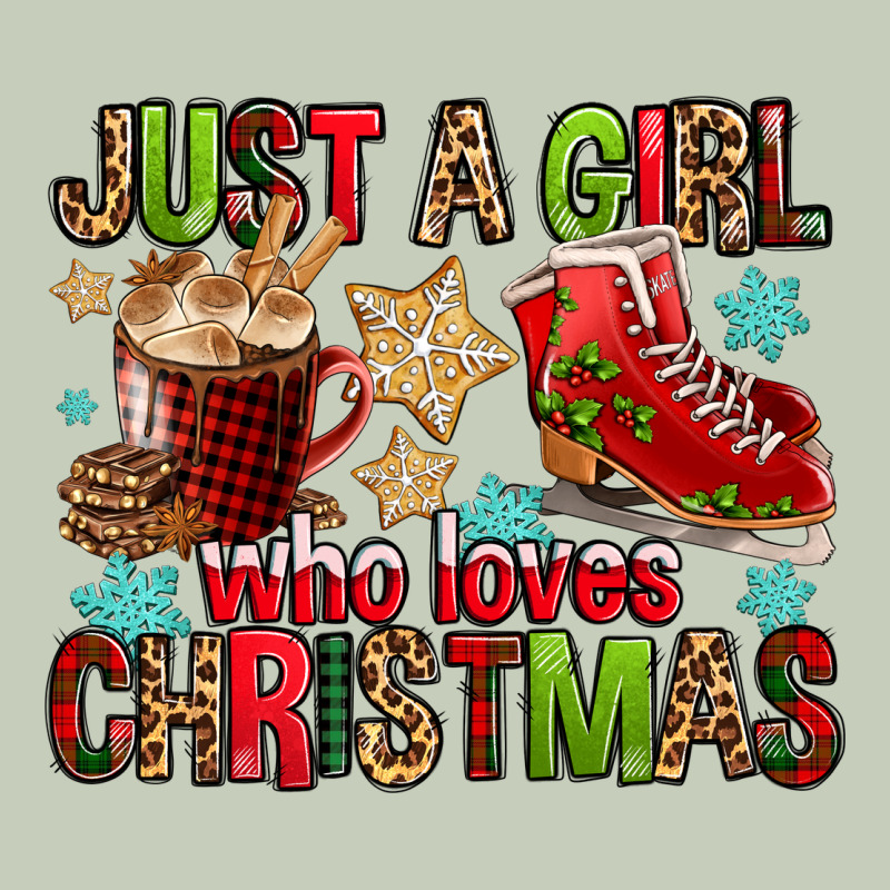 Just A Girl Who Loves Christmas Ladies Tee by FaDigitalArtStudio | Teevron