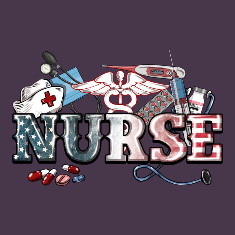 American Nurse 4th Of July Heavyweight Hoodie by HowdyJamesFarm | Teevron
