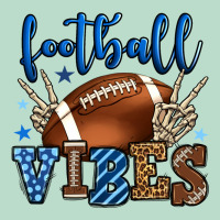 Football Vibes Blue And Grey Team Color Premium Hoodie | Teevron