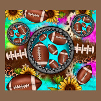 Football Tie Dye Gemstone Sunflower Premium Tee | Teevron