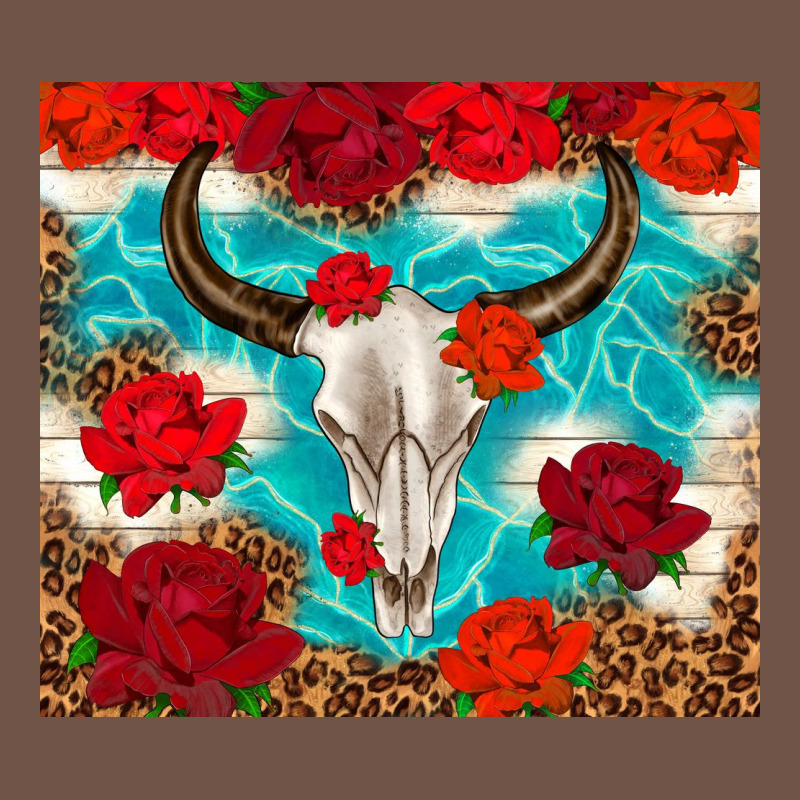 Bull Skull Rose Premium Sweatshirt by TumblerDesignByShophia | Teevron