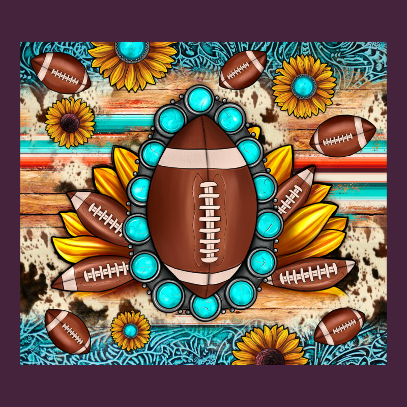 Football Cowhide Sunflower Premium Tee by JahusDesignShop | Teevron