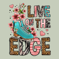 Live On The Edge Ice Skating Ladies Tee | Teevron