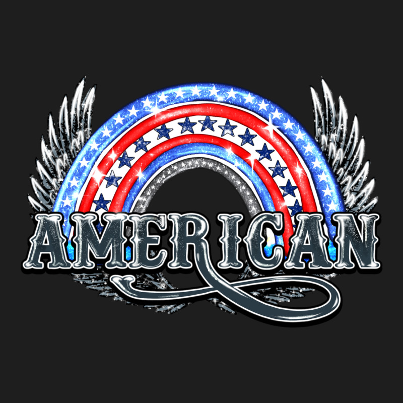 American Rainbow Heavyweight Hoodie by HowdyJamesFarm | Teevron