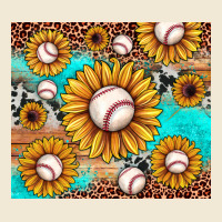 Baseball Leopard Turquoise Sunflower Premium Tee | Teevron