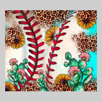 Baseball Leopard Turquoise Cactus Sunflower Premium Tee | Teevron