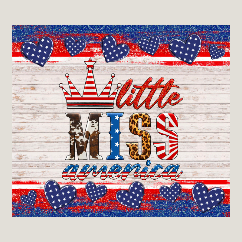 4th Of July Little Miss America Heavy Core Tee by HRA Design Shop | Teevron