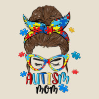 Messy Bun Autism Mom Urban Heavy Tee | Teevron