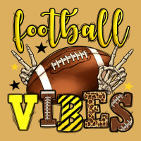 Football Vibes Yellow And Black Team Color Premium Hoodie | Teevron