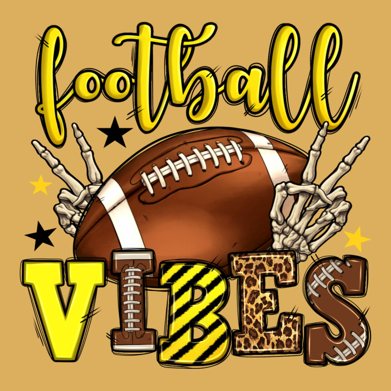 Football Vibes Yellow And Black Team Color Premium Hoodie by HowdyJamesFarm | Teevron