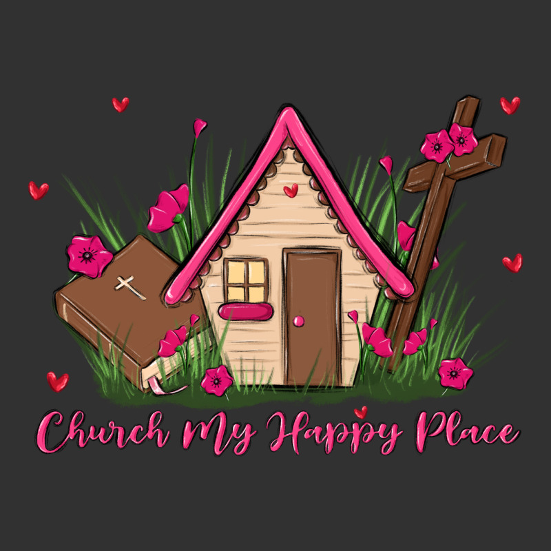 Church Is My Happy Place Urban Heavy Tee by MaliasSmallBusiness | Teevron