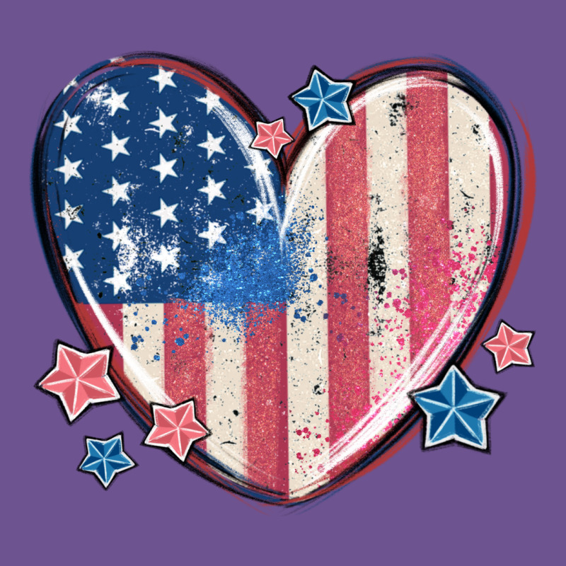 Usa Heart Vintage Tee by MaliasSmallBusiness | Teevron