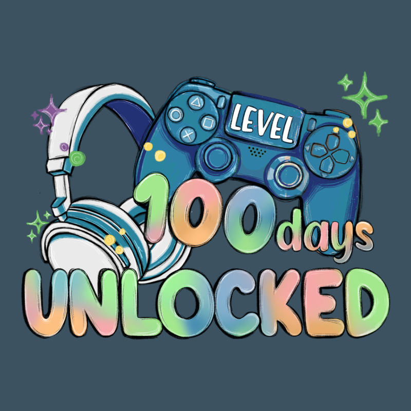Level 100 Days Unlocked Urban Heavy Tee by MaliasSmallBusiness | Teevron