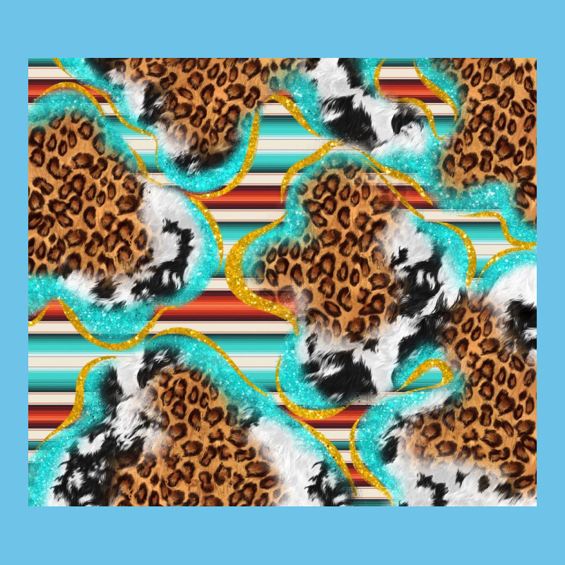 Serape Cowhide And Leopard With Glitter Premium Sweatshirt by TumblerDesignByShophia | Teevron