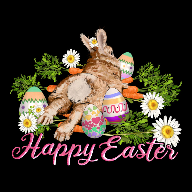 Easter Bunny With Carrots And Daisy Premium Tee by AdoDesignShop | Teevron