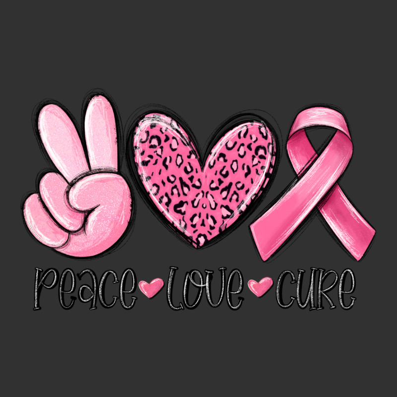 Peace Love Cure Breast Cancer Urban Heavy Tee by MaliasSmallBusiness | Teevron