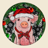 Sitting Pig Christmas Ladies Tee | Teevron