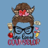 Messy Bun One Loved Counselor Urban Heavy Tee | Teevron