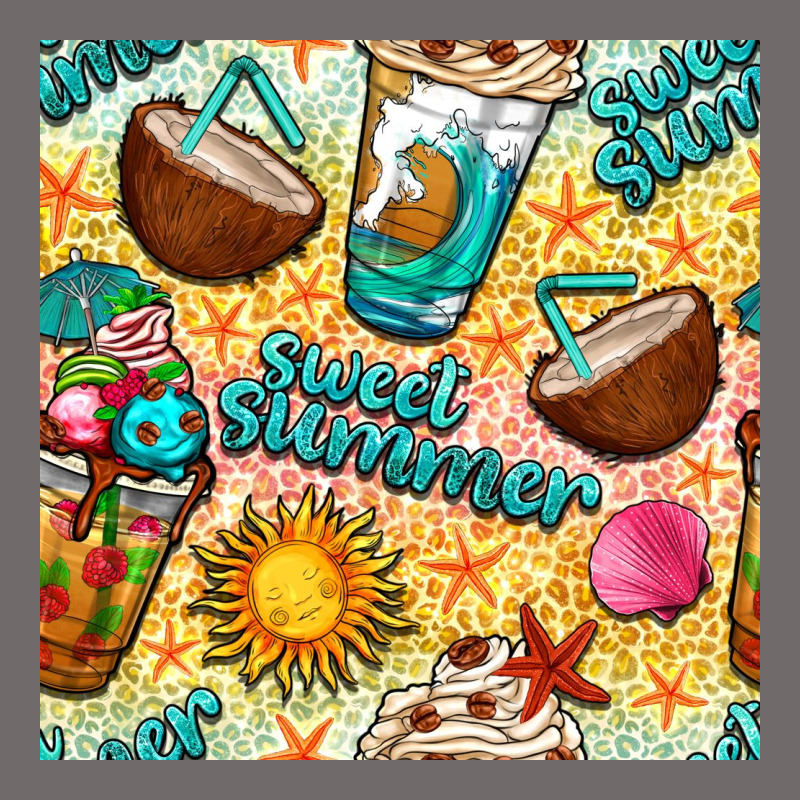 Sweet Summer Coffee Cups With Colorful Leopard And Sea Stars Seamless  Urban Hoodie by BundleAndBundleShop | Teevron