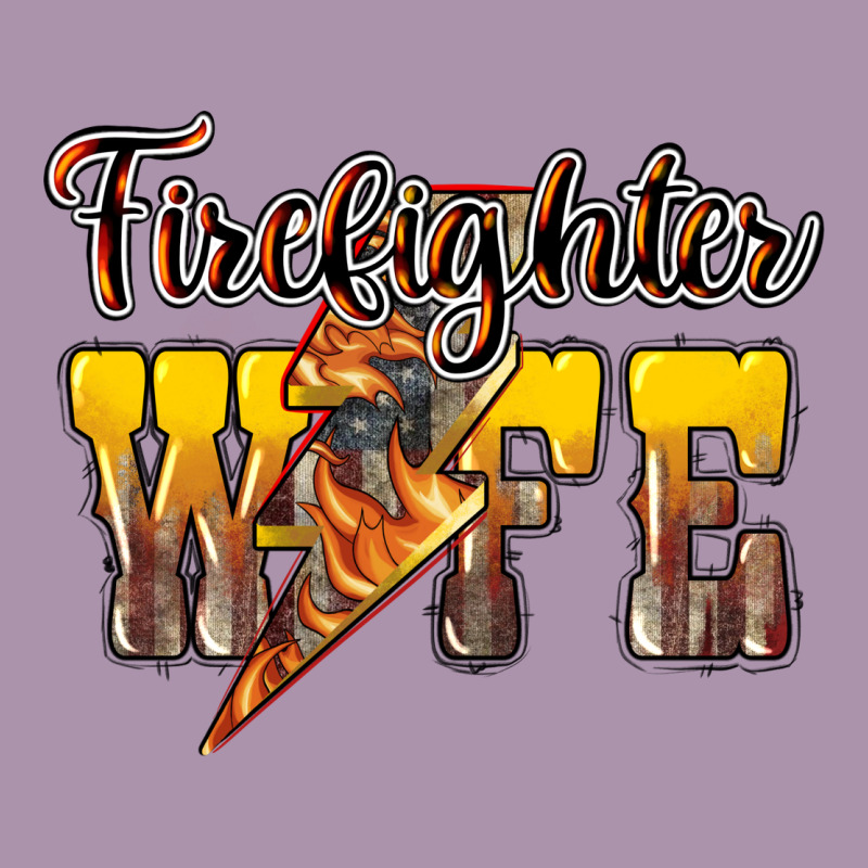 Firefighter Wife Lightning Bolt Heavyweight Hoodie by HowdyJamesFarm | Teevron