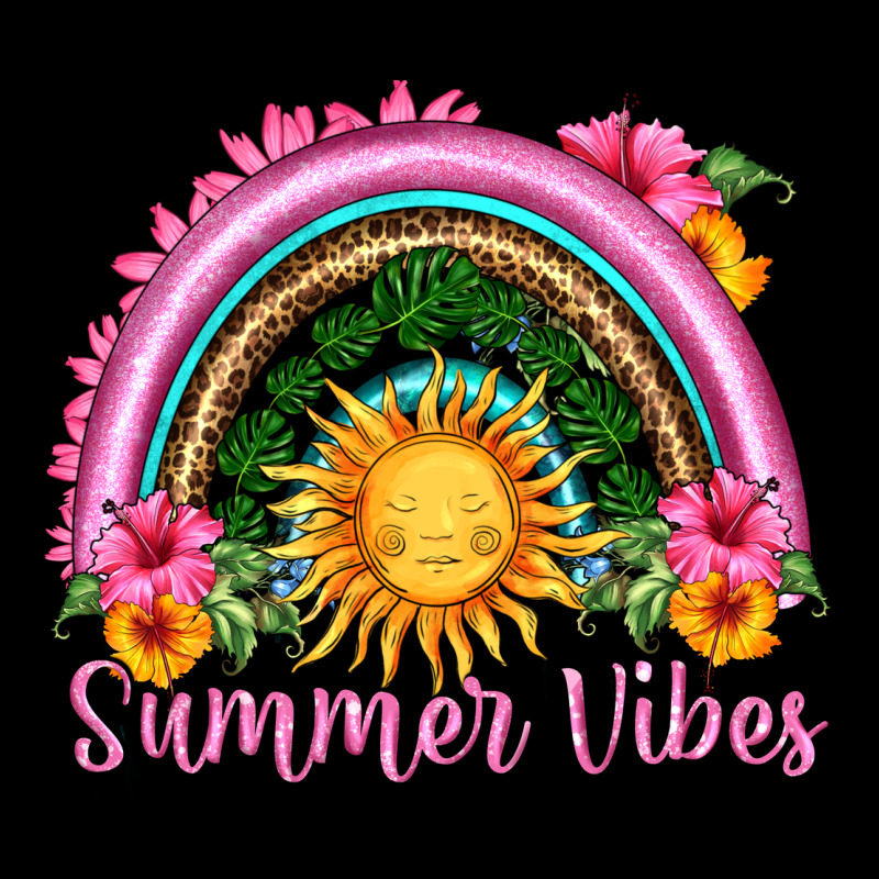 Summer Vibes  Rainbow Ladies Tee by HRA Design Shop | Teevron